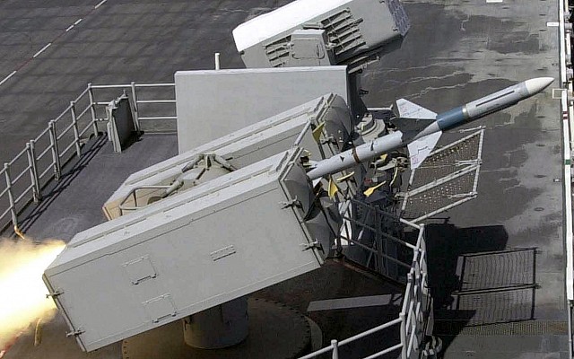 Mk 29 launcher for RIM-7 Sea Sparrow