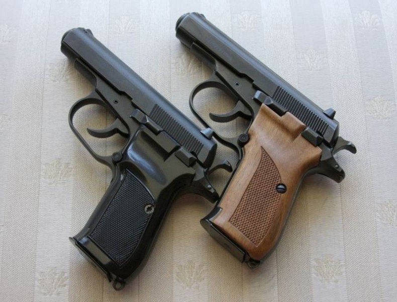 i b CZ 82/b/i/br Two CZ 82 side by side with different style grip plates.br...